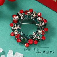 Christmas Bow Knot Bell Snowflake Alloy Plating Inlay Rhinestones Unisex Brooches 1 Piece main image 2