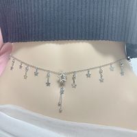 IG Style Simple Style Heart Shape Butterfly 316 Stainless Steel  Alloy Copper Plating Butterfly Inlay Rhinestones Zircon White Gold Plated Gold Plated Women's Waist Chain main image 9