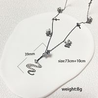 IG Style Simple Style Heart Shape Butterfly 316 Stainless Steel  Alloy Copper Plating Butterfly Inlay Rhinestones Zircon White Gold Plated Gold Plated Women's Waist Chain sku image 11