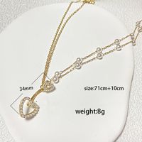 IG Style Simple Style Heart Shape Butterfly 316 Stainless Steel  Alloy Copper Plating Butterfly Inlay Rhinestones Zircon White Gold Plated Gold Plated Women's Waist Chain sku image 13