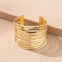 Simple Style Round Alloy Hollow Out Women's Bangle sku image 1