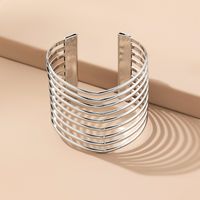 Simple Style Round Alloy Hollow Out Women's Bangle sku image 4