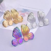 1 Pair Classic Style Geometric Plating Stainless Steel Ear Studs main image 3