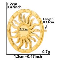 1 Paar Einfacher Stil Runden Überzug Rostfreier Stahl Ohrstecker sku image 11