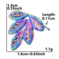 1 Pair Simple Style Flower Butterfly Plating Stainless Steel Ear Studs sku image 28