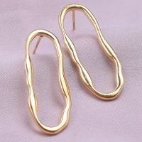 1 Pair Simple Style Round Plating Stainless Steel Ear Studs main image 4