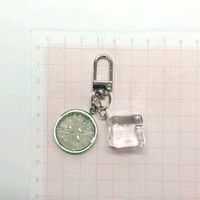 Casual Cute Simple Style Ice Cube Fruit Resin Keychain main image 2