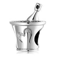 Original Design Simple Style Coke Heart Shape Crown Sterling Silver Inlay Zircon Jewelry Accessories sku image 4