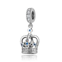 Original Design Simple Style Coke Heart Shape Crown Sterling Silver Inlay Zircon Jewelry Accessories sku image 11