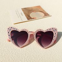 Vacation Heart Shape Ac Special-shaped Mirror Full Frame Kids Sunglasses sku image 1
