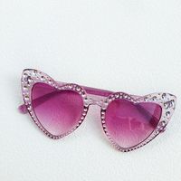 Vacation Heart Shape Ac Special-shaped Mirror Full Frame Kids Sunglasses sku image 2