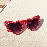 Vacation Heart Shape Ac Special-shaped Mirror Full Frame Kids Sunglasses sku image 5