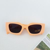 Ig Style Vacation Classic Style Solid Color Ac Special-shaped Mirror Full Frame Kids Sunglasses sku image 3