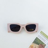 Ig Style Vacation Classic Style Solid Color Ac Special-shaped Mirror Full Frame Kids Sunglasses sku image 5