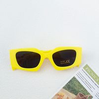 Ig Style Vacation Classic Style Solid Color Ac Special-shaped Mirror Full Frame Kids Sunglasses sku image 7