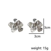 1 Pair Elegant Flower Copper Ear Studs main image 6