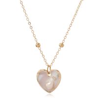 Lady Heart Shape Alloy Plating Gold Plated Women's Pendant Necklace sku image 2