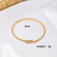 Style Simple Couleur Unie Alliage Placage Incruster Strass Femmes Bracelet main image 2