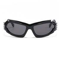 Classic Style Solid Color Ac Special-shaped Mirror Full Frame Men's Sunglasses main image 1
