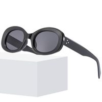 Retro Solid Color Ac Oval Frame Full Frame Men's Sunglasses main image 1