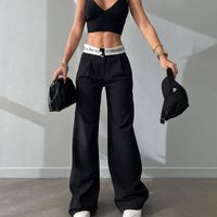 Women's Daily Simple Style Classic Style Solid Color Full Length Pleated Casual Pants main image 1