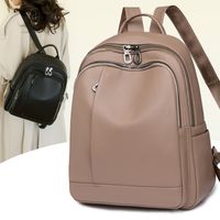One Size Solid Color Daily Women's Backpack sku image 4