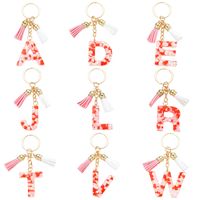 Simple Style Letter Resin Keychain main image 3