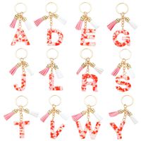 Simple Style Letter Resin Keychain main image 2