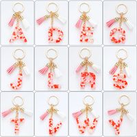 Simple Style Letter Resin Keychain main image 5