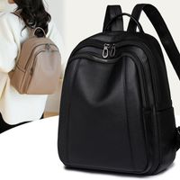 One Size Solid Color Daily Women's Backpack sku image 3