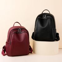 One Size Solid Color Daily Women's Backpack main image 2