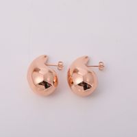 1 Pair Elegant Classic Style Water Droplets Plating Stainless Steel Aviation Pc Gold Plated Ear Studs main image 5