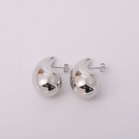 1 Pair Elegant Classic Style Water Droplets Plating Stainless Steel Aviation Pc Gold Plated Ear Studs main image 4