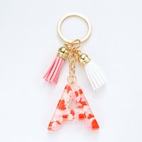 Simple Style Letter Resin Keychain sku image 1