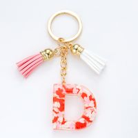 Simple Style Letter Resin Keychain sku image 2