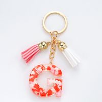 Simple Style Letter Resin Keychain sku image 4