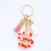 Simple Style Letter Resin Keychain sku image 8