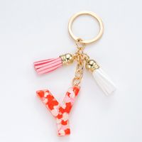 Simple Style Letter Resin Keychain sku image 12