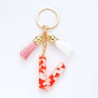 Simple Style Letter Resin Keychain sku image 10
