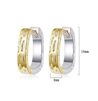 1 Pair Simple Style Geometric Plating Sterling Silver 24k Gold Plated White Gold Plated Earrings main image 2