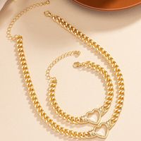 Classical Retro Heart Shape Alloy Plating Women's Bracelets Necklace main image 7