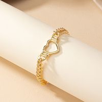 Classical Retro Heart Shape Alloy Plating Women's Bracelets Necklace main image 8