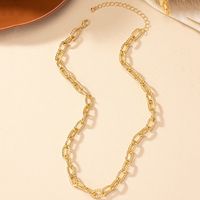 Hip-hop Punk Solid Color Alloy Plating Gold Plated Women's Necklace main image 3