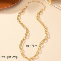 Hip-hop Punk Solid Color Alloy Plating Gold Plated Women's Necklace main image 2
