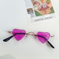 Cute Heart Shape Pc Resin Special-shaped Mirror Full Frame Kids Sunglasses sku image 4