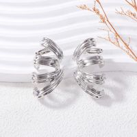 1 Pair Lady C Shape Plating Alloy 18k Gold Plated Ear Cuffs main image 9