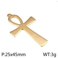 1 Piece Stainless Steel 18K Gold Plated Cross sku image 18