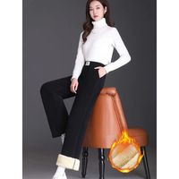 Women's Casual Outdoor Daily Vintage Style Simple Style Classic Style Solid Color Full Length Casual Pants Straight Pants main image 4