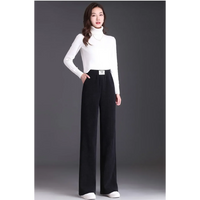 Femmes Décontractée Extérieur Du Quotidien Style Vintage Style Simple Style Classique Couleur Unie Toute La Longueur Pantalons Décontractés Pantalon Droit main image 6