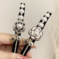 Women's Sweet Flower Alloy Inlay Artificial Pearls Rhinestones Hair Band main image 1